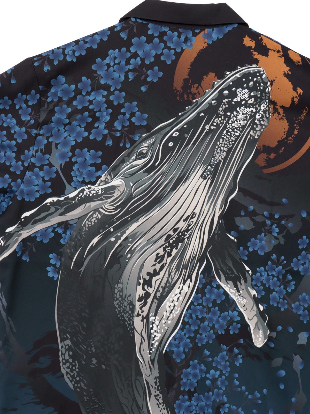 【絡繰魂・粋】“雲龍／座頭鯨”極彩アロハシャツ