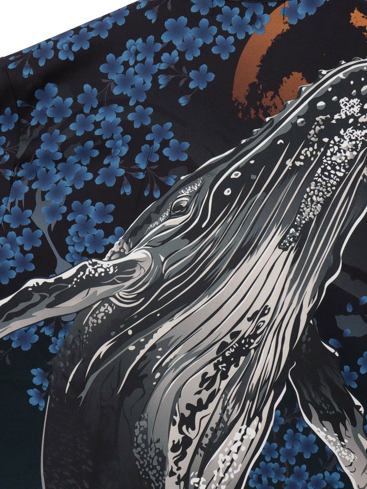 【絡繰魂・粋】“雲龍／座頭鯨”極彩アロハシャツ