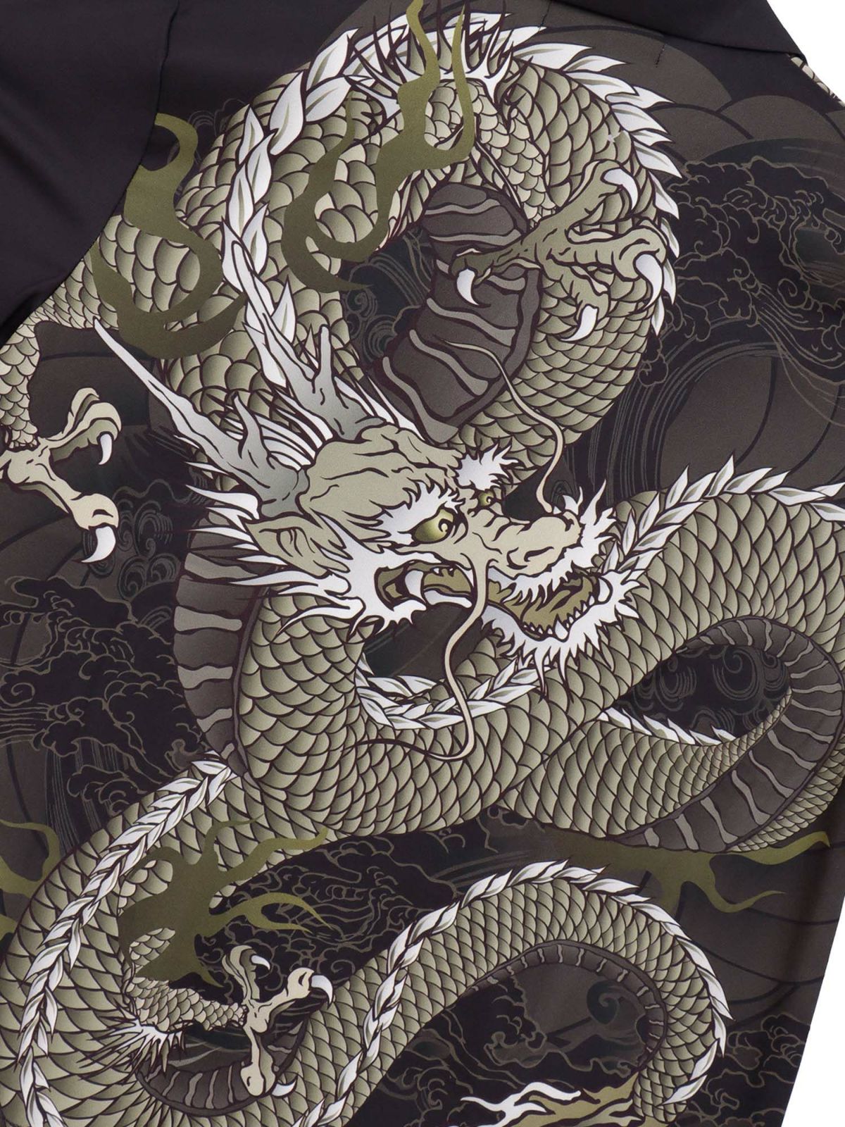 【絡繰魂・粋】“雲龍／座頭鯨”極彩アロハシャツ