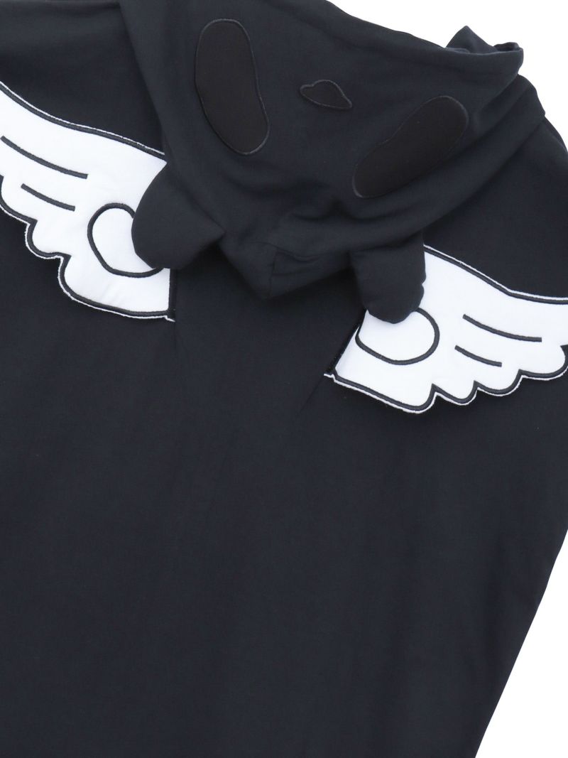 【PANDIESTA JAPAN】“夏のリアル天使の羽根付きパンダさん”BIGシルエット半袖ZIPパーカー