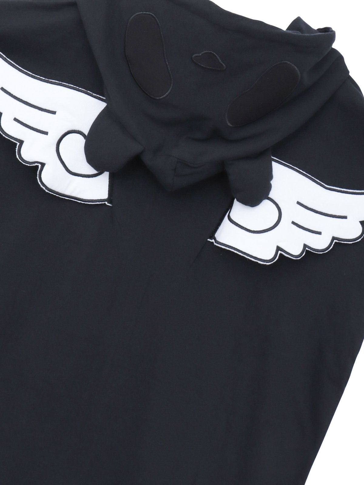 【PANDIESTA JAPAN】“夏のリアル天使の羽根付きパンダさん”BIGシルエット半袖ZIPパーカー