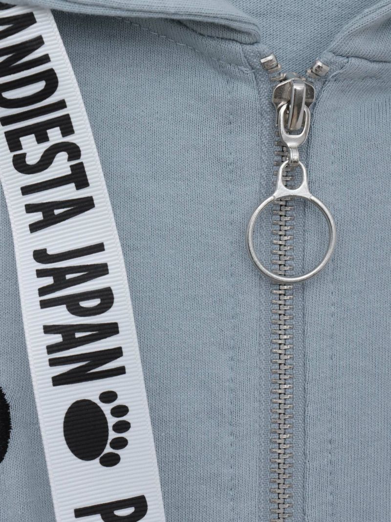 【PANDIESTA JAPAN】“夏のリアル天使の羽根付きパンダさん”BIGシルエット半袖ZIPパーカー