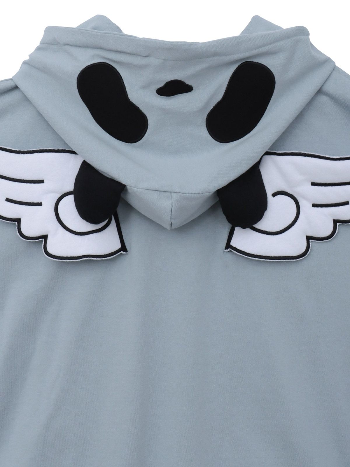 【PANDIESTA JAPAN】“夏のリアル天使の羽根付きパンダさん”BIGシルエット半袖ZIPパーカー