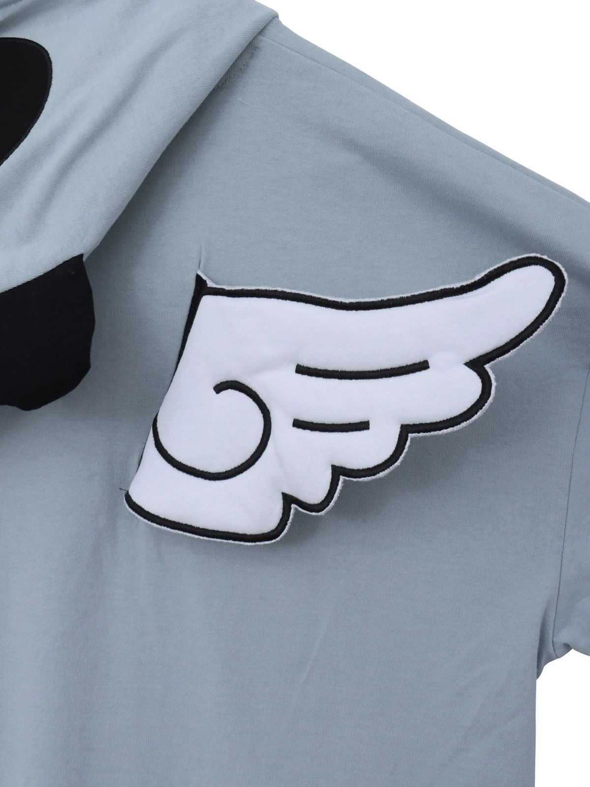 【PANDIESTA JAPAN】“夏のリアル天使の羽根付きパンダさん”BIGシルエット半袖ZIPパーカー