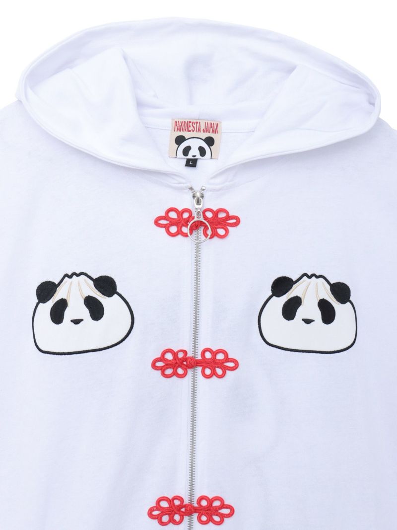 【PANDIESTA JAPAN】“中華屋パンダさん”BIGシルエット半袖ZIPパーカー