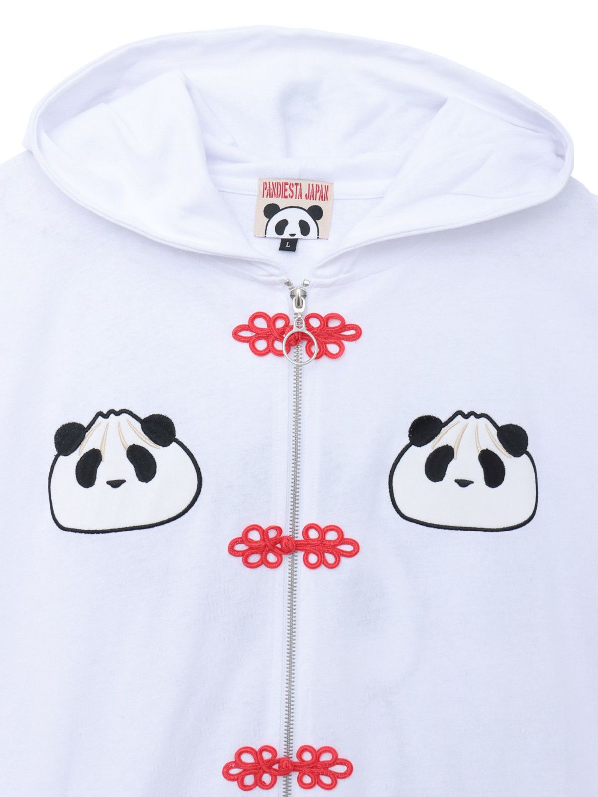 【PANDIESTA JAPAN】“中華屋パンダさん”BIGシルエット半袖ZIPパーカー