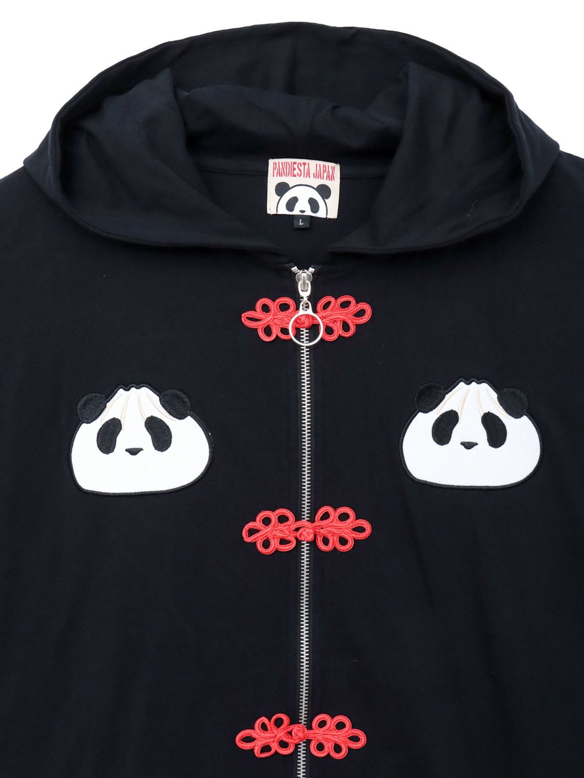 【PANDIESTA JAPAN】“中華屋パンダさん”BIGシルエット半袖ZIPパーカー