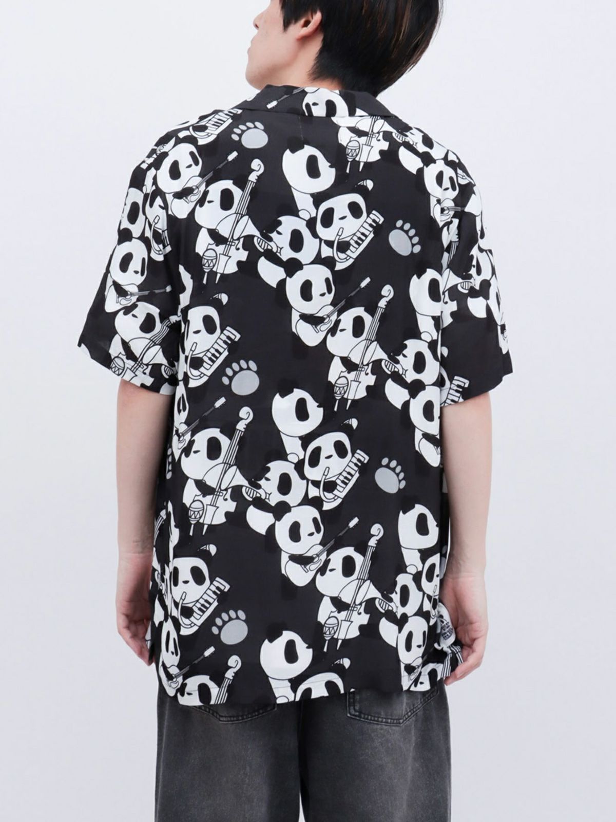 【PANDIESTA JAPAN】“くまねこ楽団”レーヨンアロハシャツ