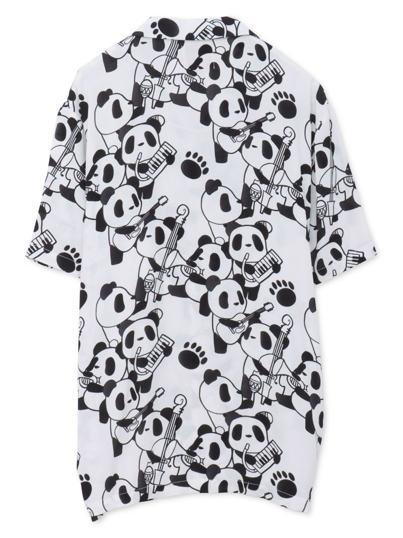 【PANDIESTA JAPAN】“くまねこ楽団”レーヨンアロハシャツ