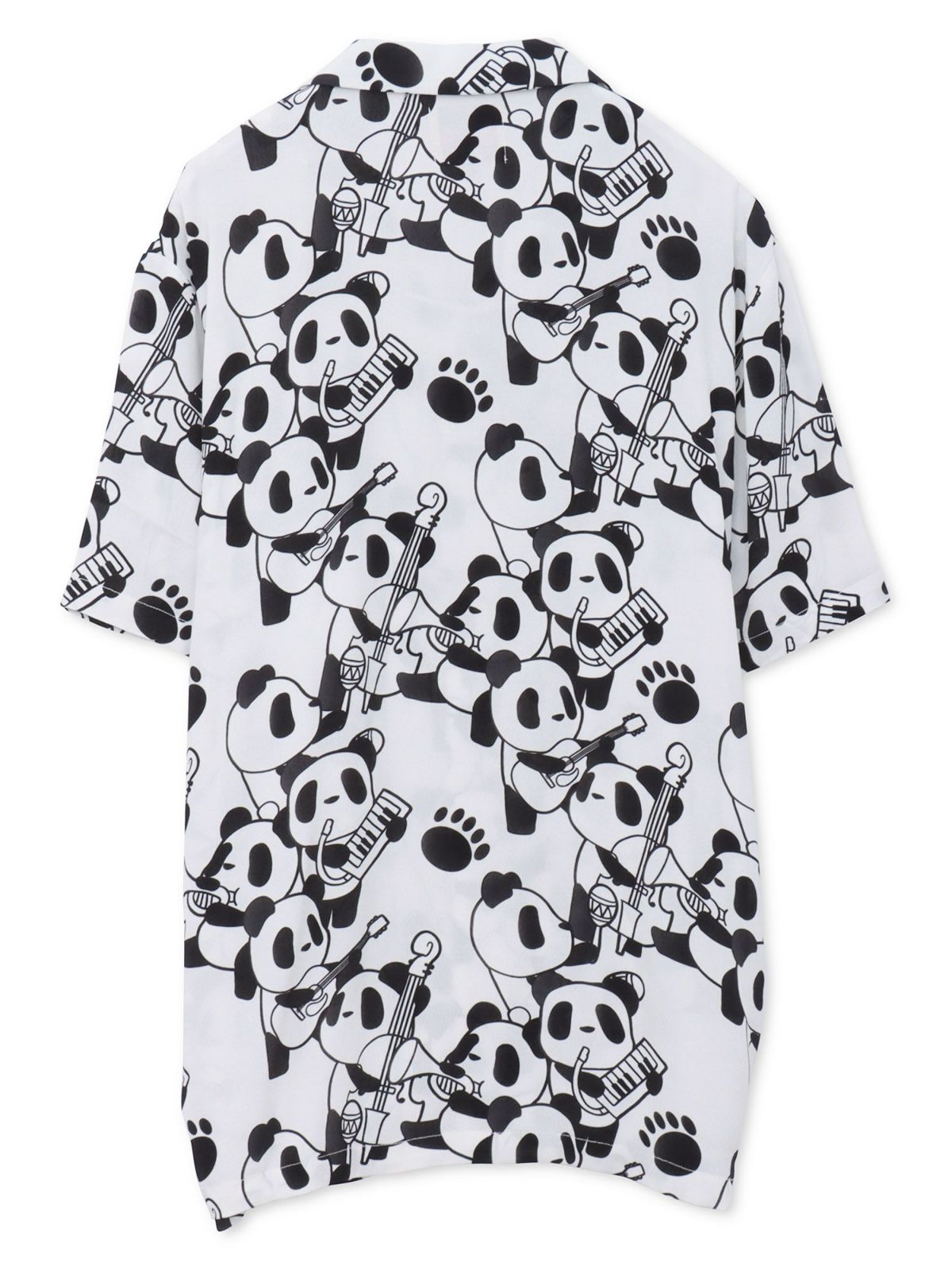 【PANDIESTA JAPAN】“くまねこ楽団”レーヨンアロハシャツ
