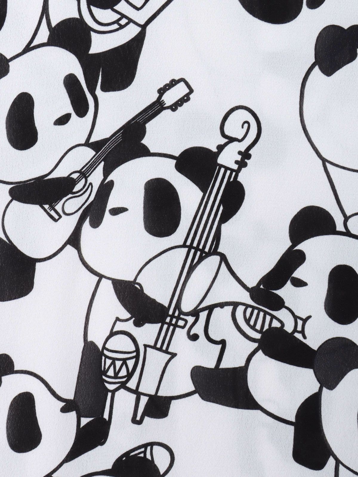 【PANDIESTA JAPAN】“くまねこ楽団”レーヨンアロハシャツ