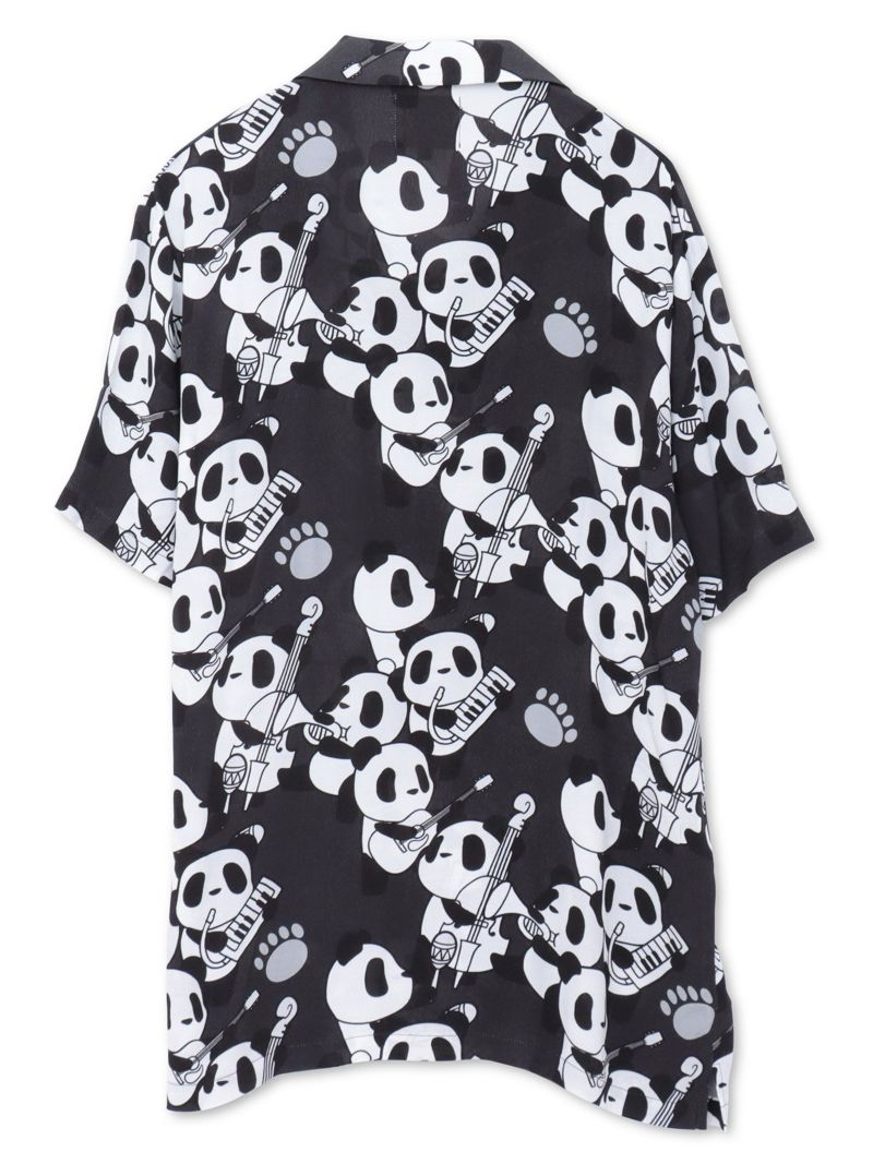 【PANDIESTA JAPAN】“くまねこ楽団”レーヨンアロハシャツ