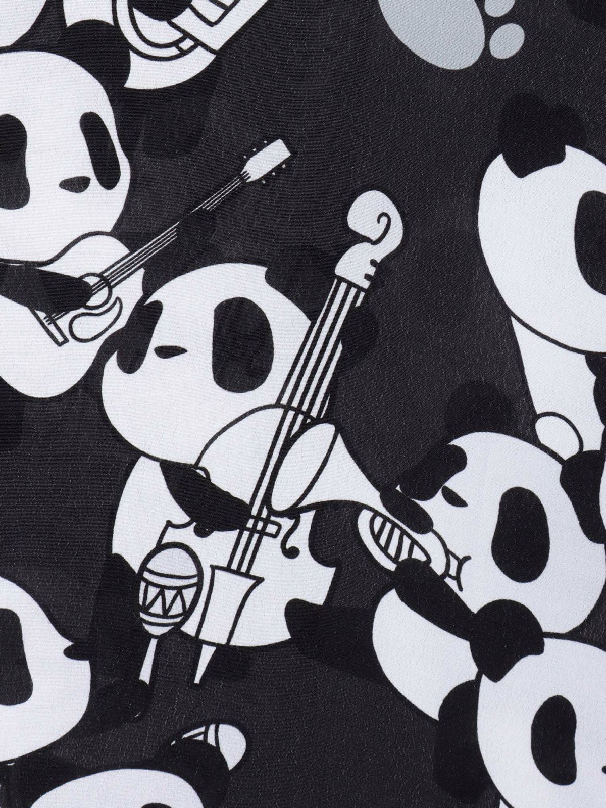 【PANDIESTA JAPAN】“くまねこ楽団”レーヨンアロハシャツ