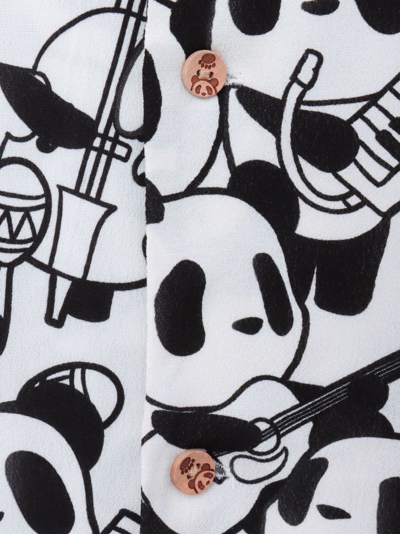 【PANDIESTA JAPAN】“くまねこ楽団”レーヨンアロハシャツ