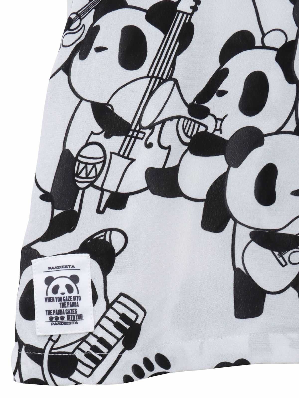 【PANDIESTA JAPAN】“くまねこ楽団”レーヨンアロハシャツ