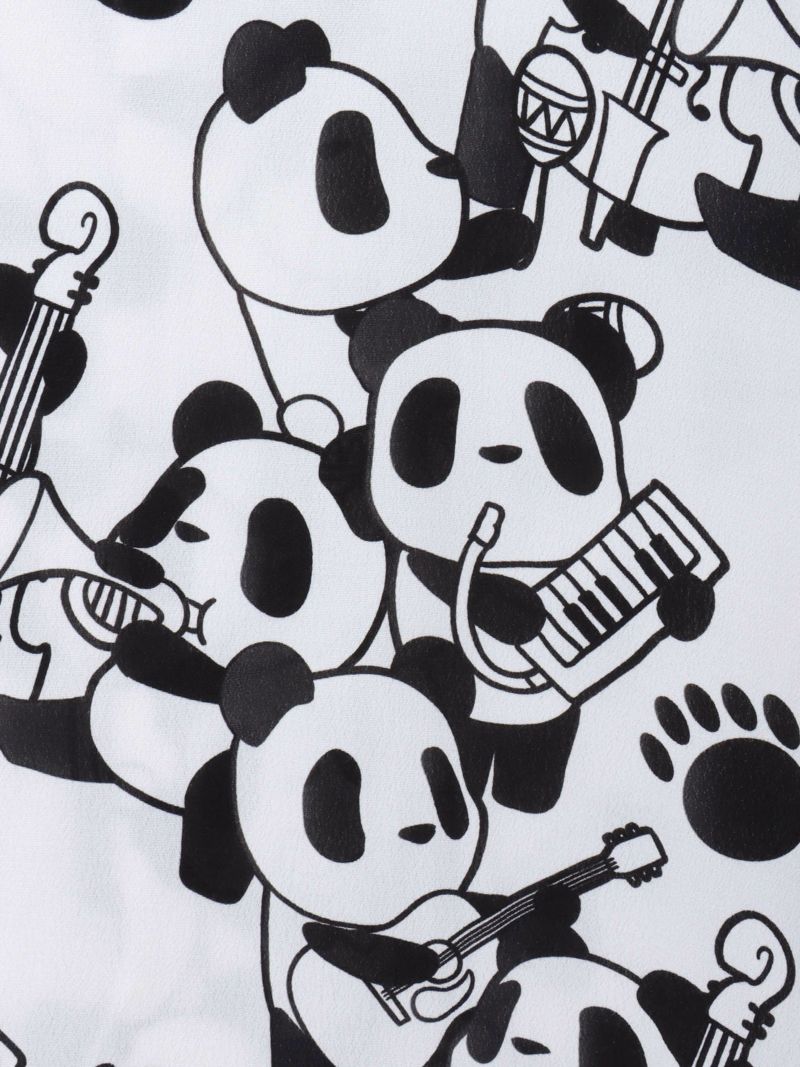【PANDIESTA JAPAN】“くまねこ楽団”レーヨンアロハシャツ