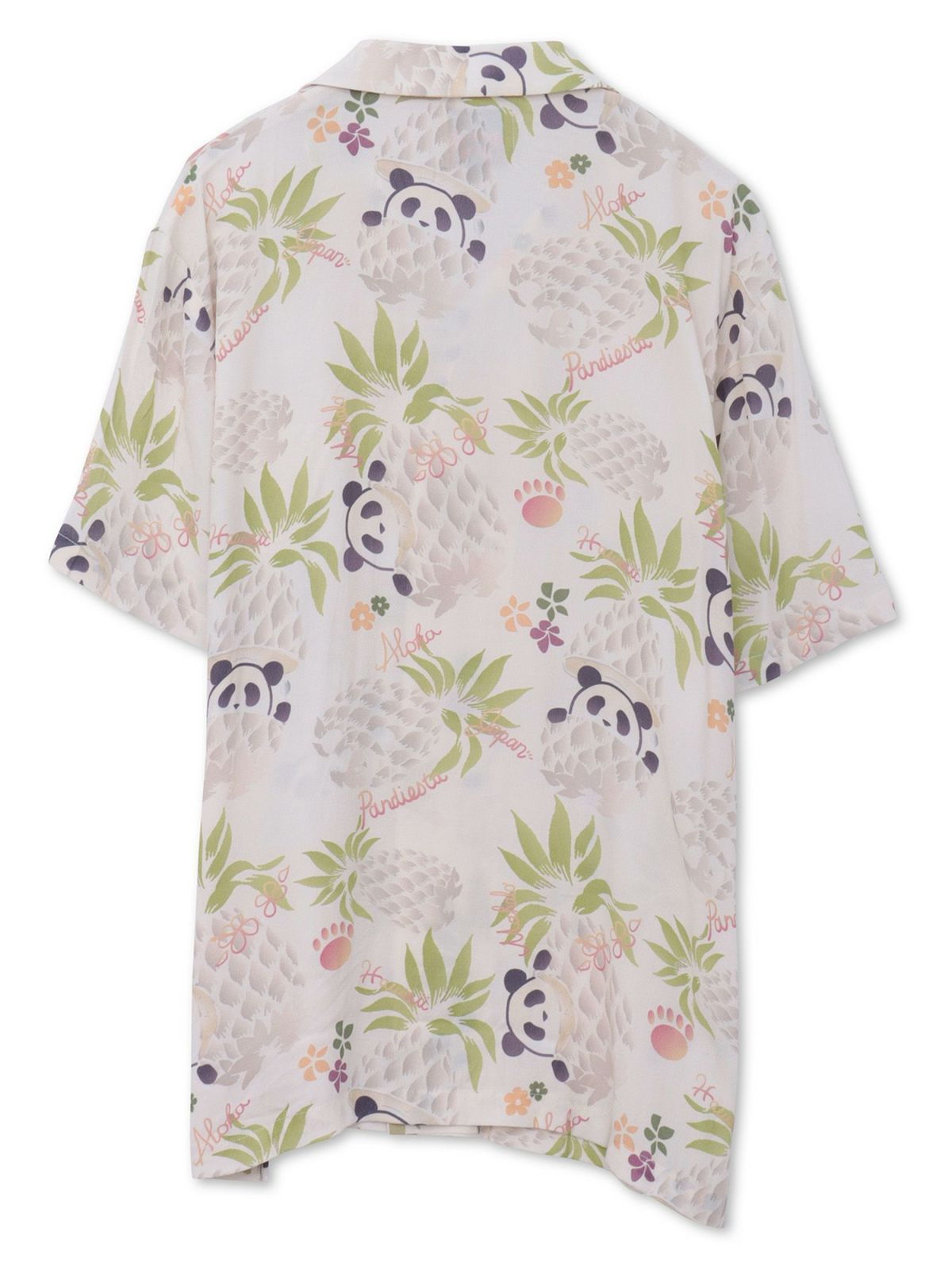 【PANDIESTA JAPAN】“パイナップルパンダ”レーヨンアロハシャツ