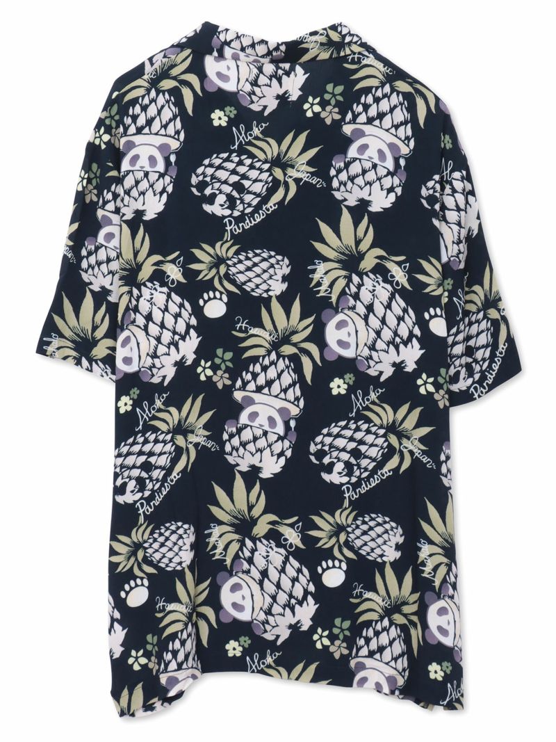 【PANDIESTA JAPAN】“パイナップルパンダ”レーヨンアロハシャツ