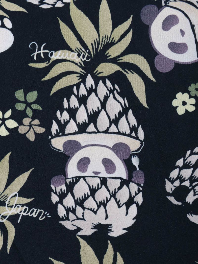 【PANDIESTA JAPAN】“パイナップルパンダ”レーヨンアロハシャツ