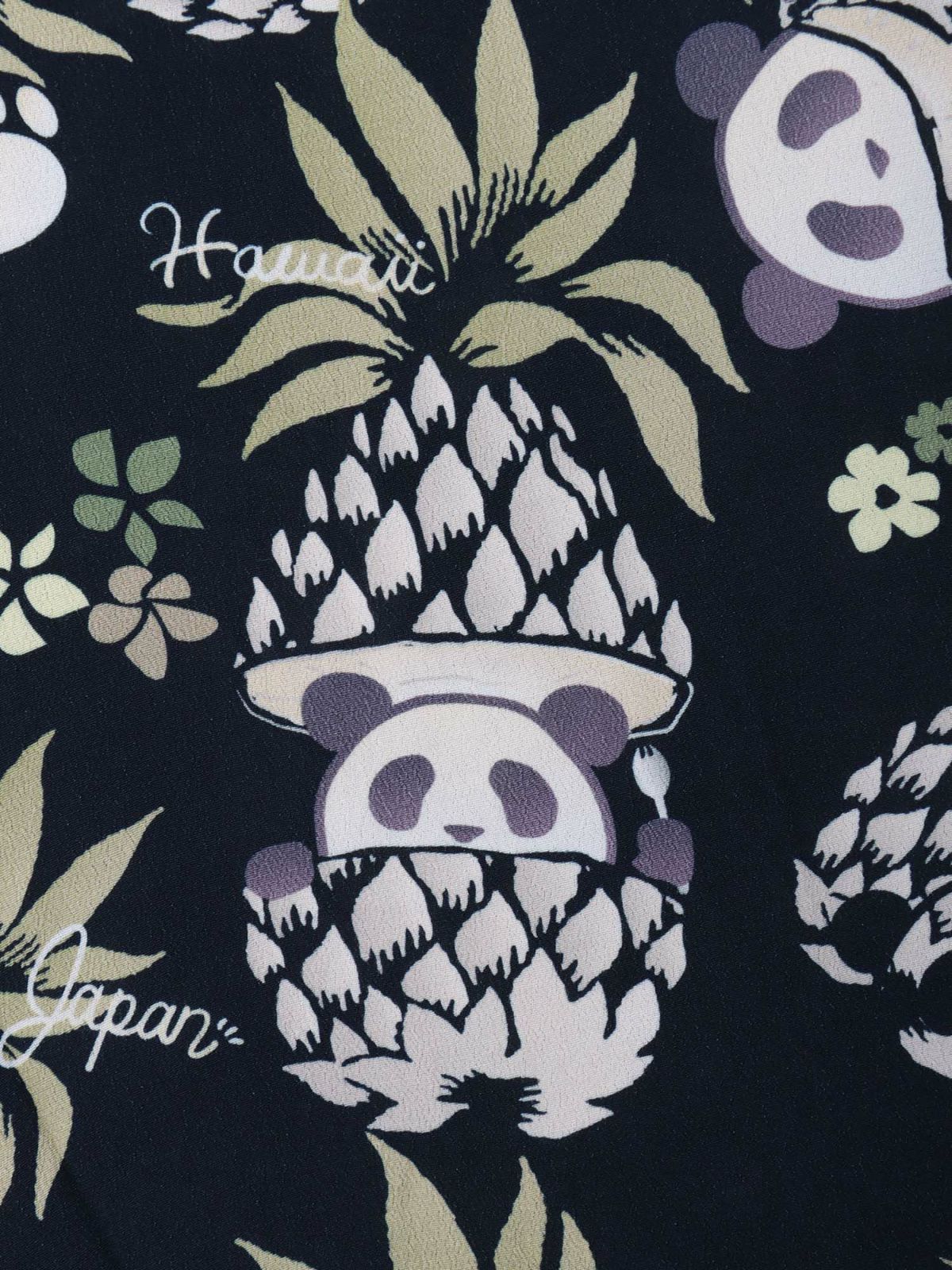 【PANDIESTA JAPAN】“パイナップルパンダ”レーヨンアロハシャツ