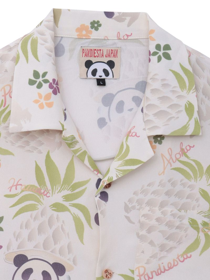 【PANDIESTA JAPAN】“パイナップルパンダ”レーヨンアロハシャツ