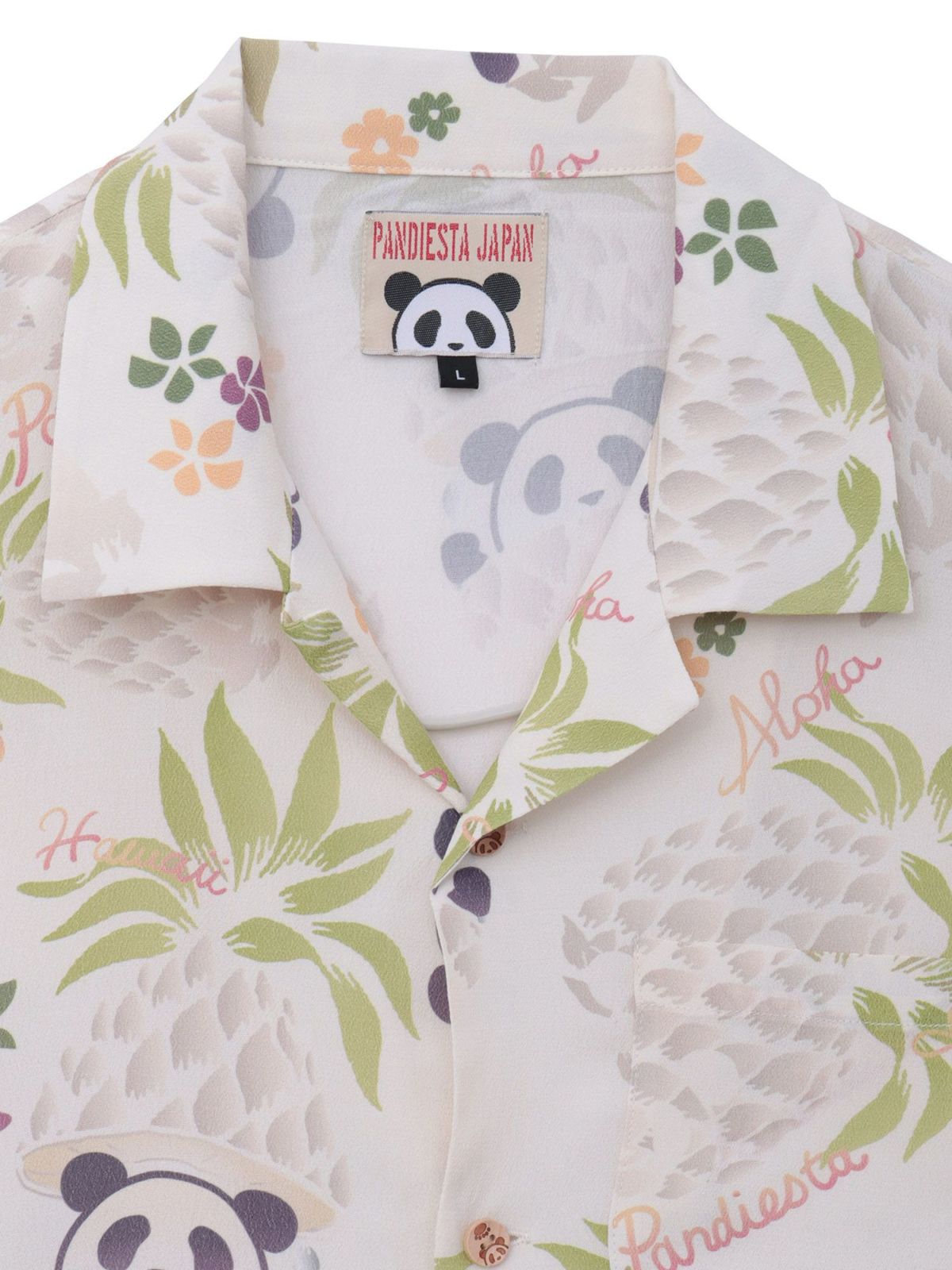 【PANDIESTA JAPAN】“パイナップルパンダ”レーヨンアロハシャツ