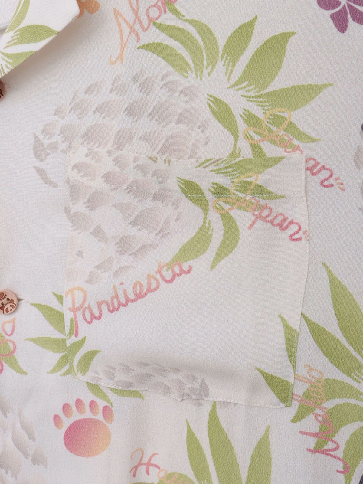 【PANDIESTA JAPAN】“パイナップルパンダ”レーヨンアロハシャツ