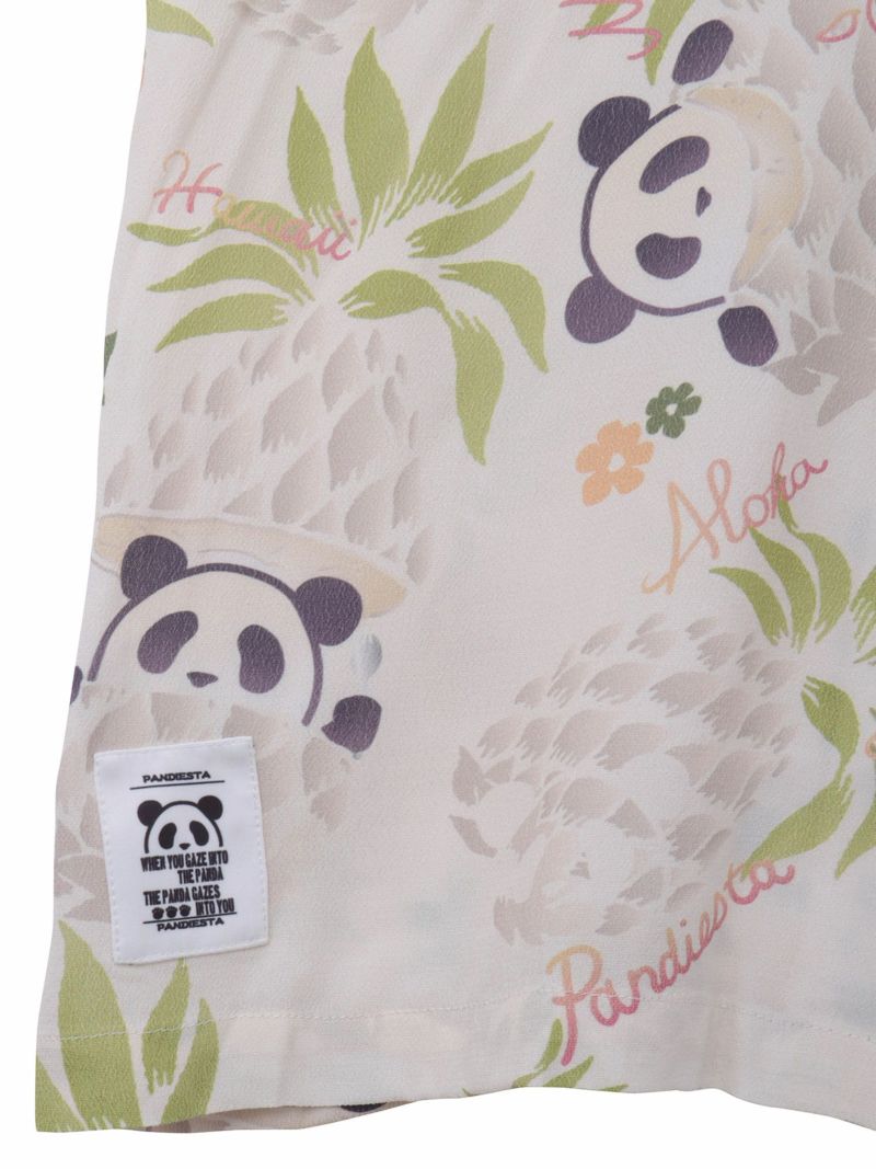 【PANDIESTA JAPAN】“パイナップルパンダ”レーヨンアロハシャツ