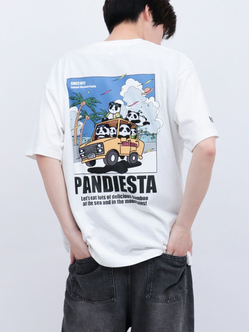 【PANDIESTA JAPAN】“80'sサマーバケーション”刺繍入りTシャツ