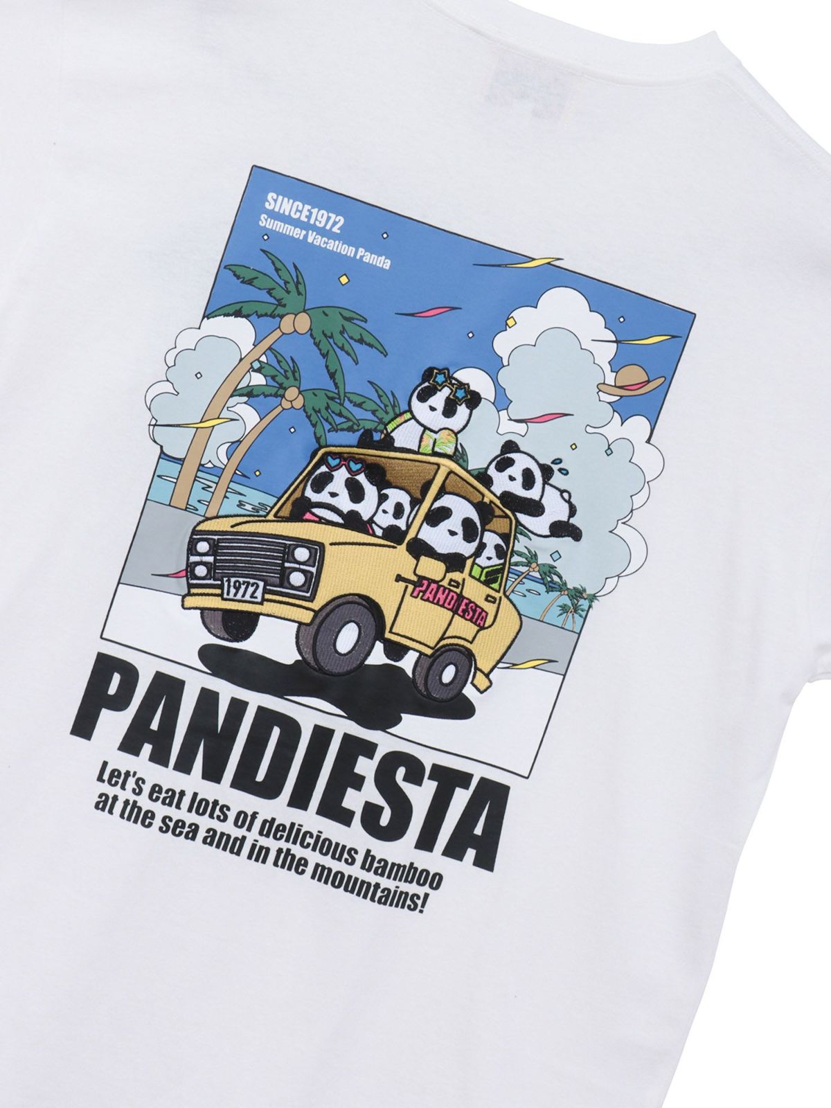 【PANDIESTA JAPAN】“80'sサマーバケーション”刺繍入りTシャツ