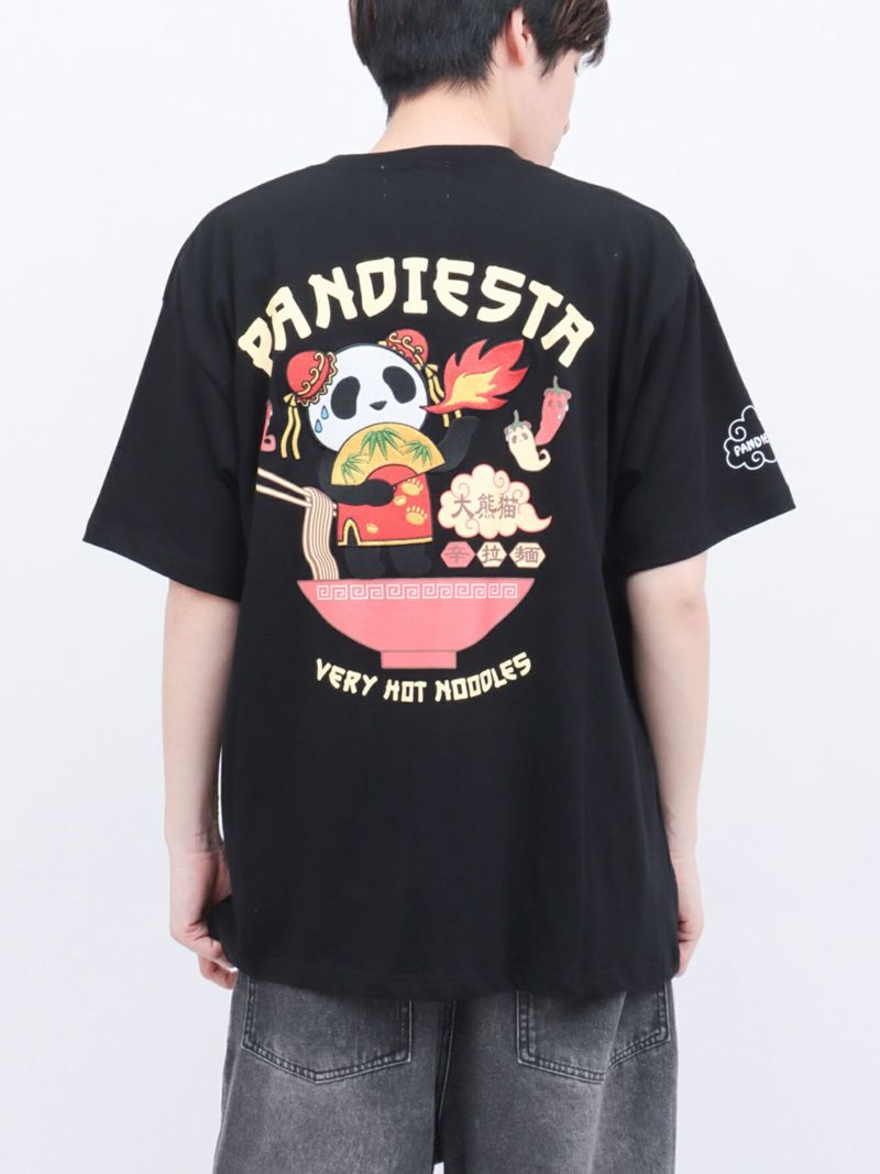 【PANDIESTA JAPAN】“TAIWAN HOT NOODLE”刺繍入りTシャツ