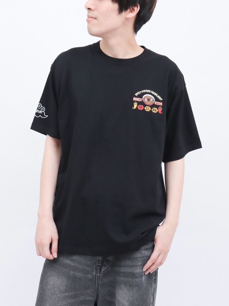【PANDIESTA JAPAN】“TAIWAN HOT NOODLE”刺繍入りTシャツ