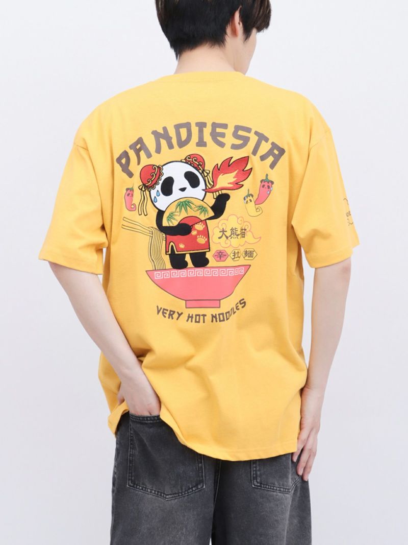 【PANDIESTA JAPAN】“TAIWAN HOT NOODLE”刺繍入りTシャツ