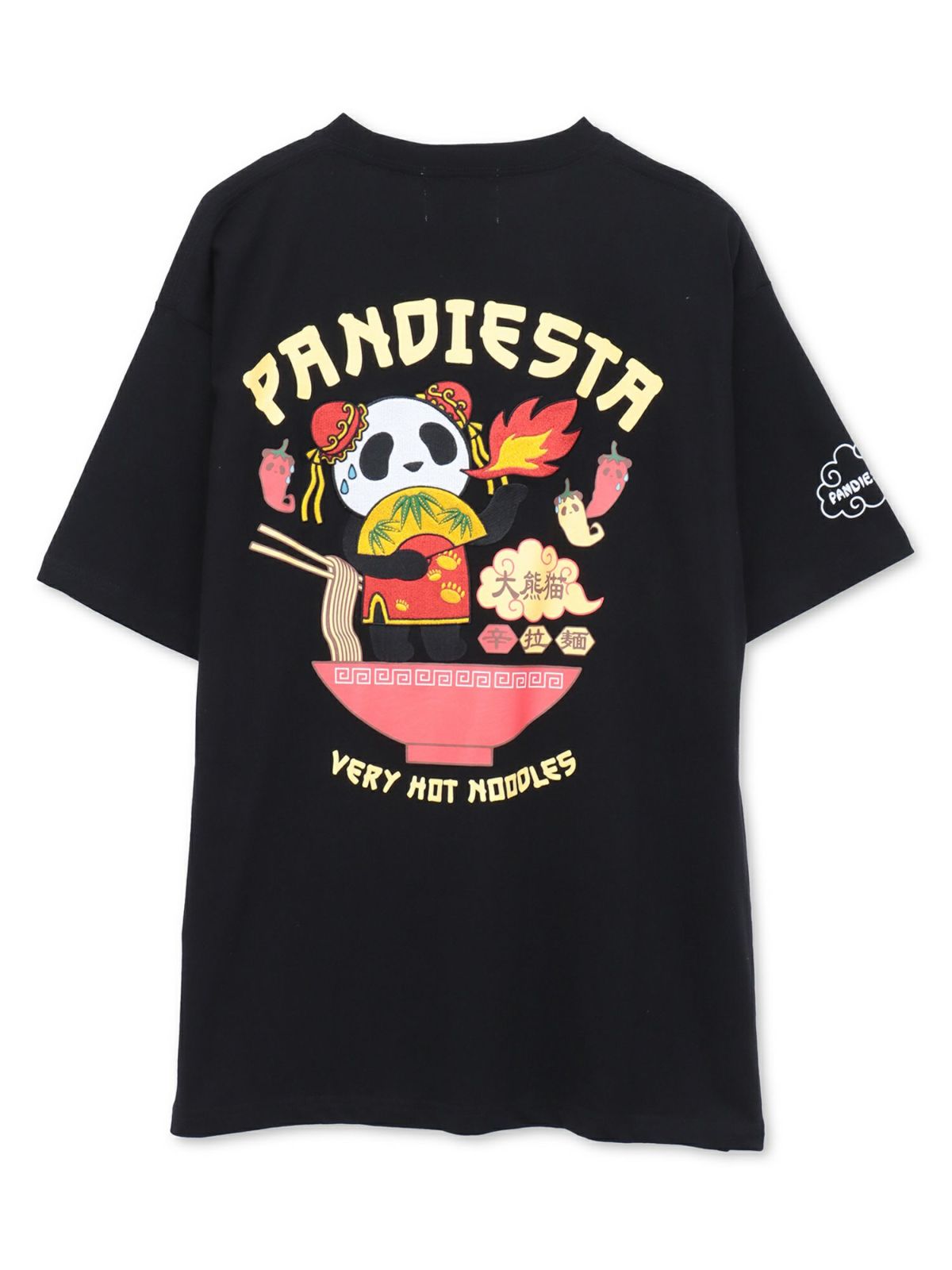 【PANDIESTA JAPAN】“TAIWAN HOT NOODLE”刺繍入りTシャツ
