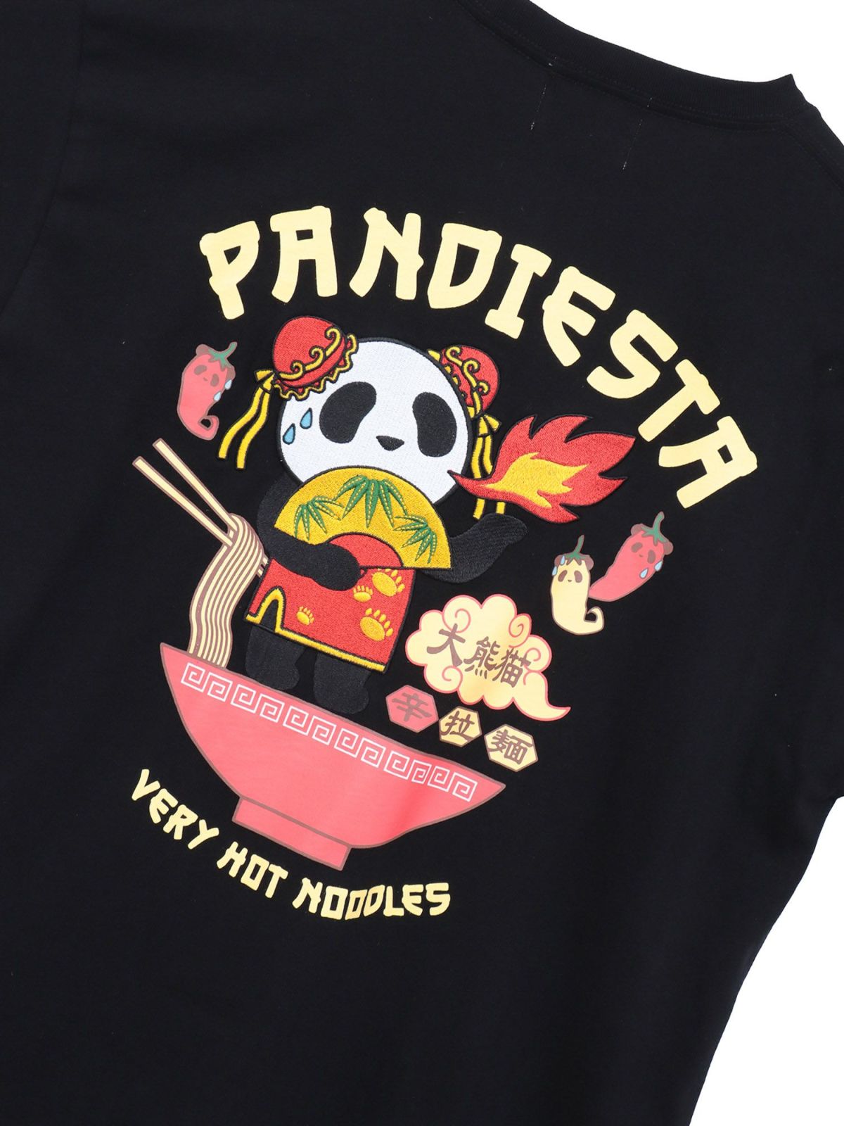 【PANDIESTA JAPAN】“TAIWAN HOT NOODLE”刺繍入りTシャツ