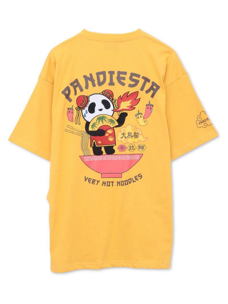 【PANDIESTA JAPAN】“TAIWAN HOT NOODLE”刺繍入りTシャツ
