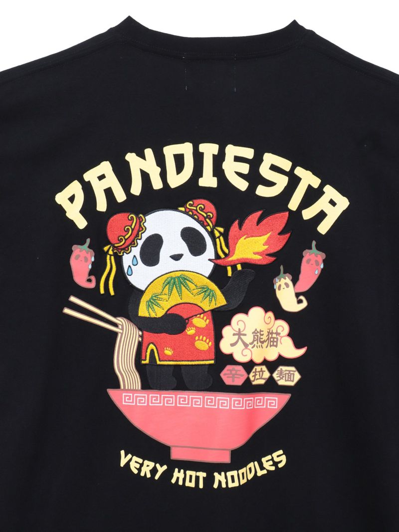 【PANDIESTA JAPAN】“TAIWAN HOT NOODLE”刺繍入りTシャツ