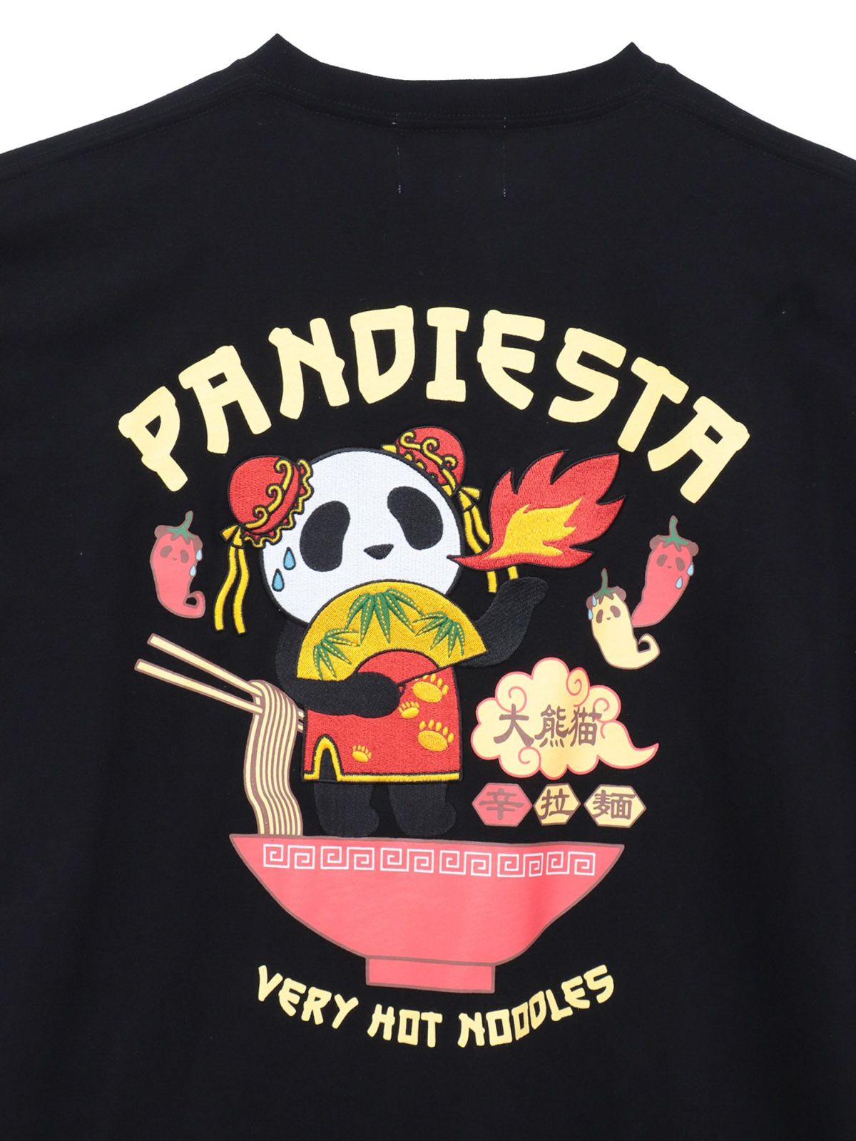 【PANDIESTA JAPAN】“TAIWAN HOT NOODLE”刺繍入りTシャツ