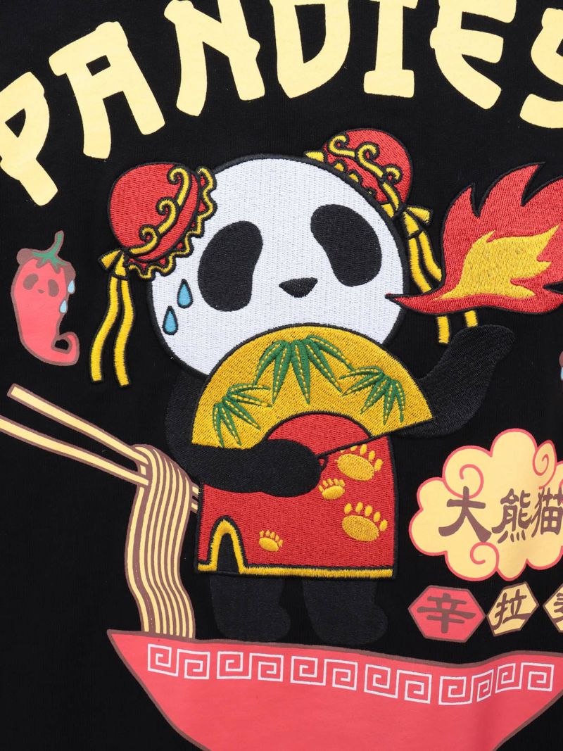 【PANDIESTA JAPAN】“TAIWAN HOT NOODLE”刺繍入りTシャツ