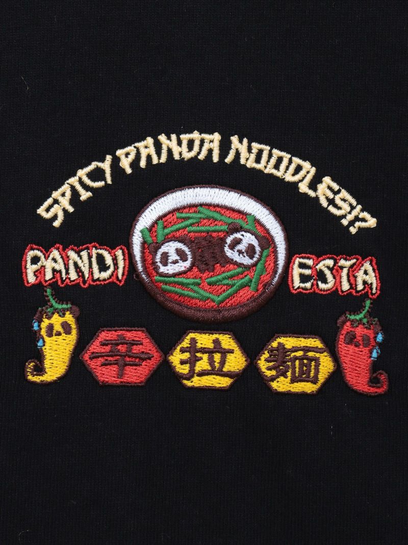 【PANDIESTA JAPAN】“TAIWAN HOT NOODLE”刺繍入りTシャツ