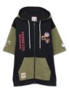 【PANDIESTA JAPAN】ミリタリー切替 半袖ZIPパーカー