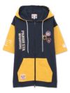 【PANDIESTA JAPAN】ミリタリー切替 半袖ZIPパーカー