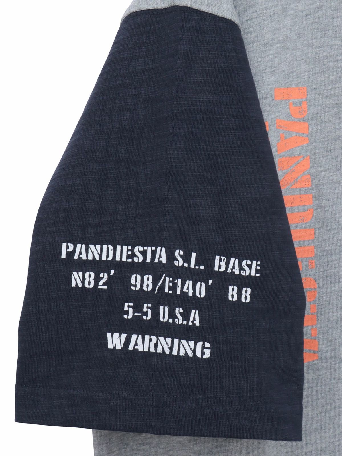 【PANDIESTA JAPAN】ミリタリー切替 半袖ZIPパーカー