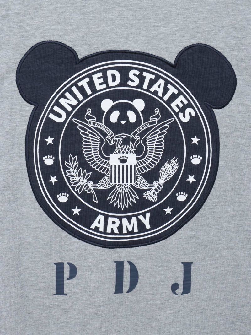 【PANDIESTA JAPAN】ミリタリー切替 半袖ZIPパーカー