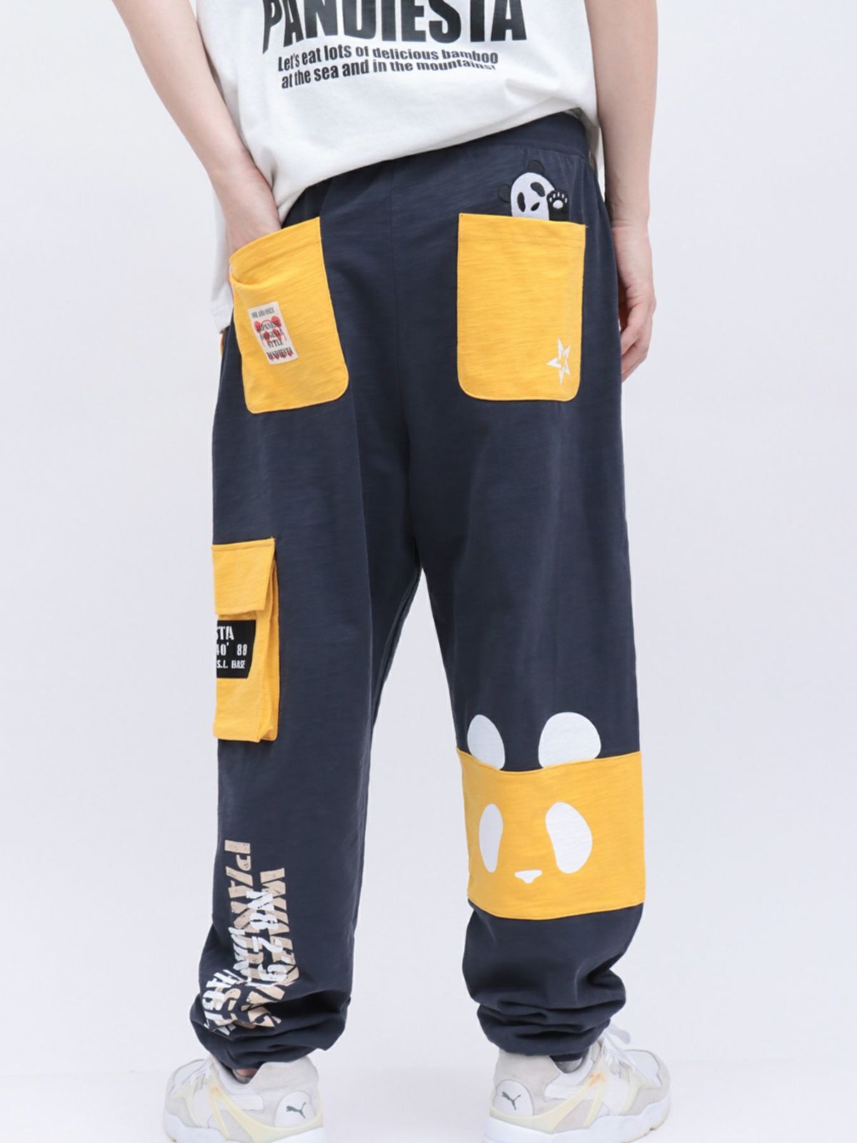 【PANDIESTA JAPAN】ミリタリー切替スウェットパンツ