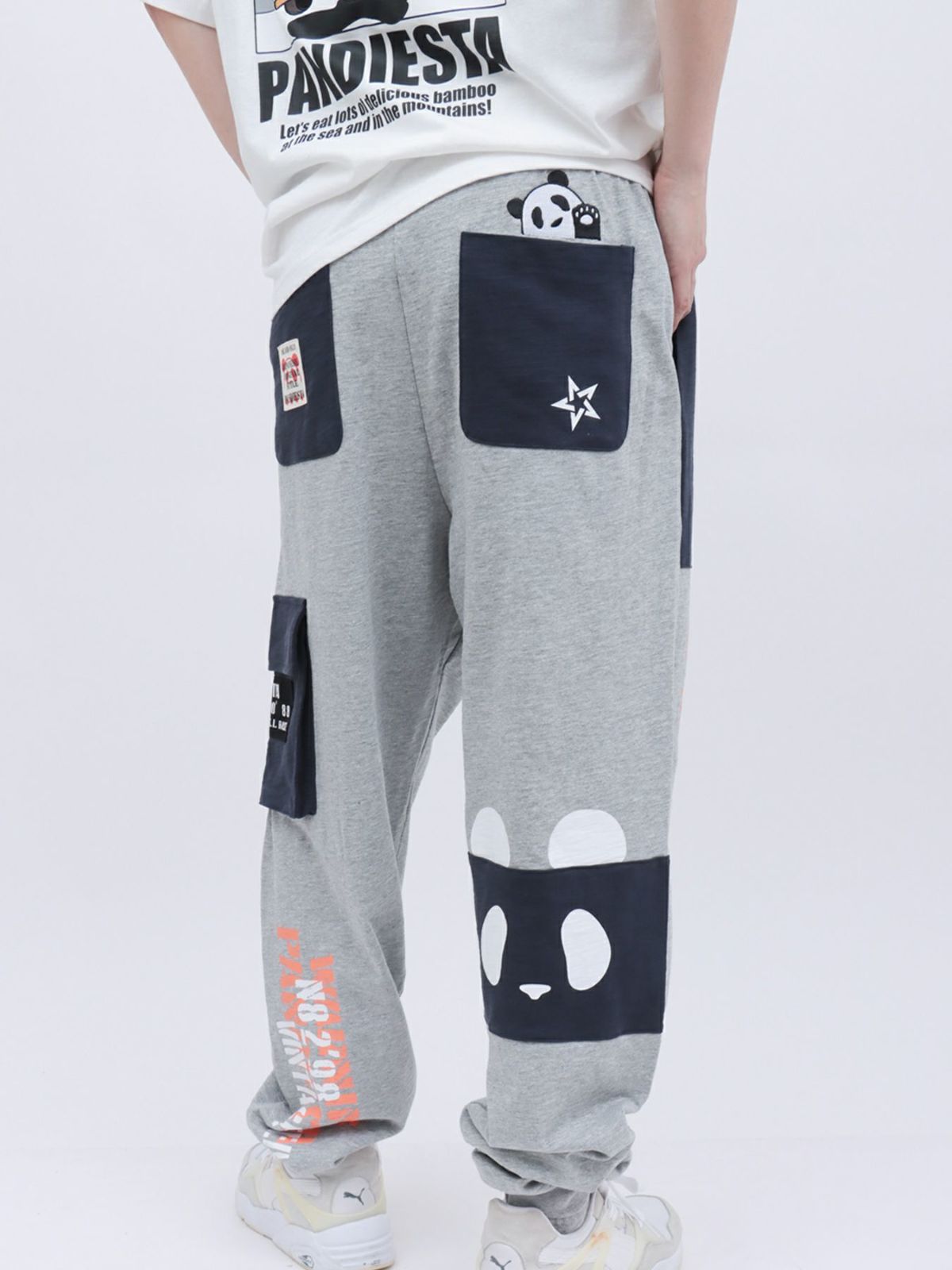 【PANDIESTA JAPAN】ミリタリー切替スウェットパンツ