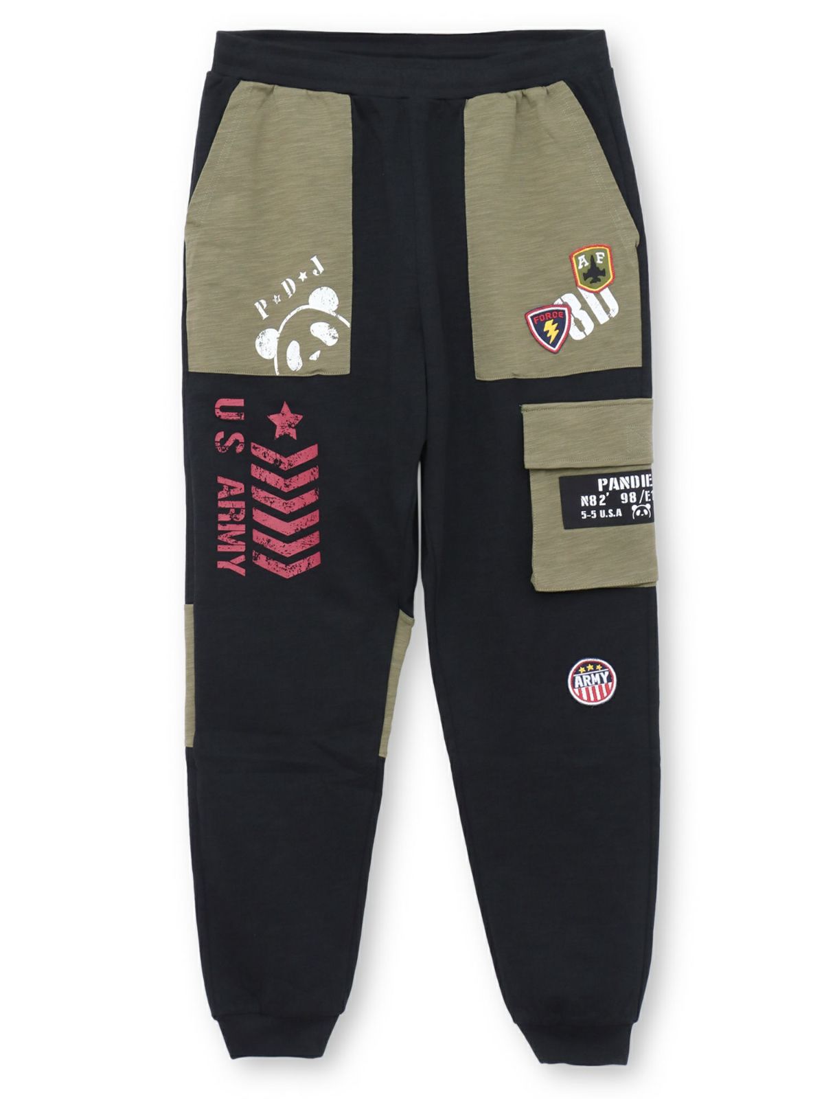 【PANDIESTA JAPAN】ミリタリー切替スウェットパンツ