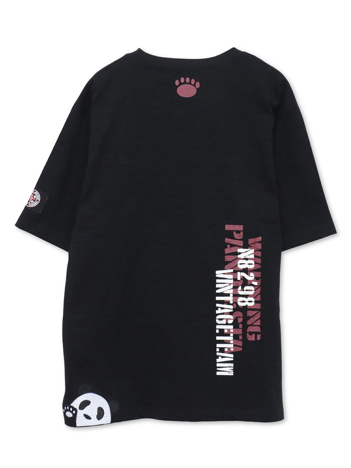 【PANDIESTA JAPAN】サコッシュ風ポケット付き ツイル切替Tシャツ