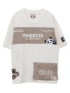 【PANDIESTA JAPAN】サコッシュ風ポケット付き ツイル切替Tシャツ