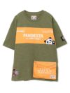 【PANDIESTA JAPAN】サコッシュ風ポケット付き ツイル切替Tシャツ